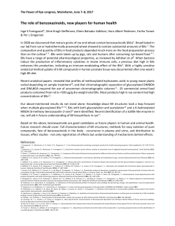 The role of benzoxazinoids, new players for human health