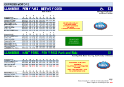 S2 - S1 Autumn Service