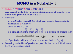2.15 MCMC in a Nutshell