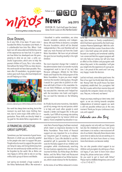 Jolanda van den Berg - Stichting Ninos Unidos Peruanos