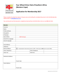 Membership application form here