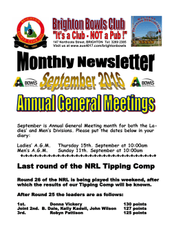 Last round of the NRL Tipping Comp