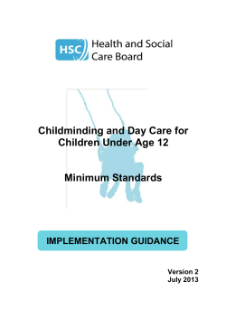 Childminding and Day Care for Children Under Age 12