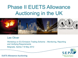 Allowance Auctioning (Oliver)