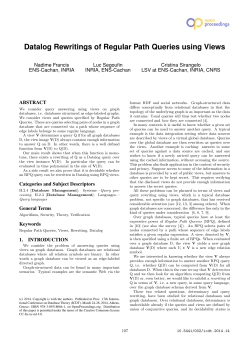 Datalog Rewritings of Regular Path Queries using Views