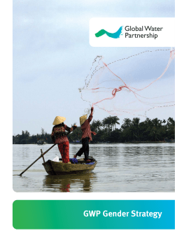 GWP Gender Strategy - Global Water Partnership