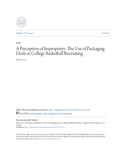 The Use of Packaging Deals in College Basketball Recruiting