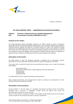 Ex-ante publicity notice - negotiated