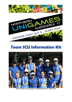 Team SCU Information Kit