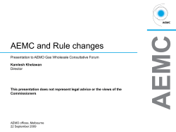 Daily Allocations of Tariff V AMDQ
