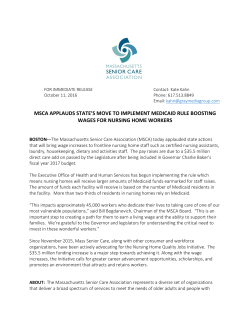 msca applauds state`s move to implement medicaid rule boosting