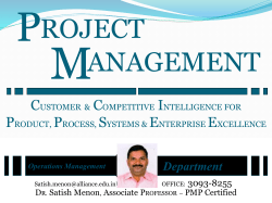 Cost estimating - Alliance University, Department of Continuing