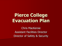 Pierce College Evacuation Plan