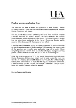 Flexible Working Application Form