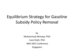 Simulation of Price Controls on Different Grades of Gasoline: A case