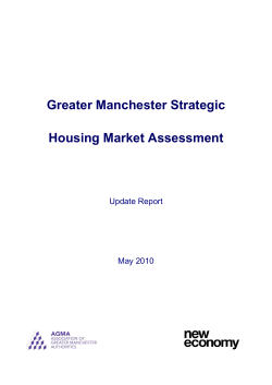 Greater Manchester Strategic Housing Market Assessment