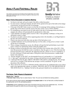 adult flag football rules
