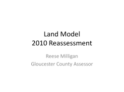 Land Model 2010 Reassessment