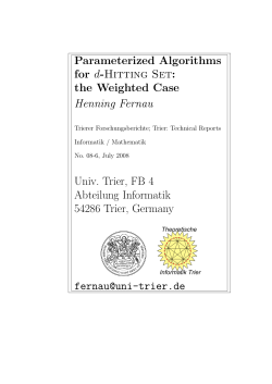 Parameterized algorithms for d-hitting set: the weighted