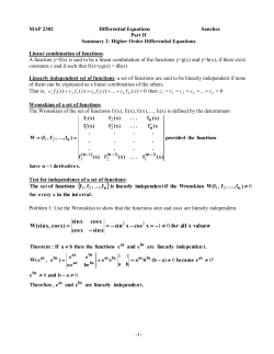 Summary 2- Introduction to Higher
