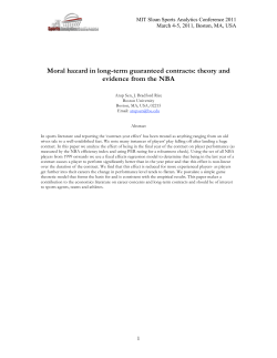 Moral hazard in long-term guaranteed contracts: theory