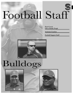 Head Coach Oliver Buddy Pough Assistant Coaches Football