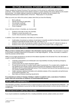 appendix a - The Department of Education