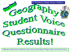 Student Voice Questionnaire