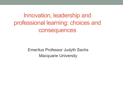 Innovation leadership
