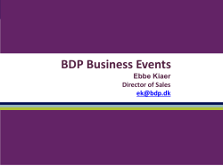 BDP Business Events
