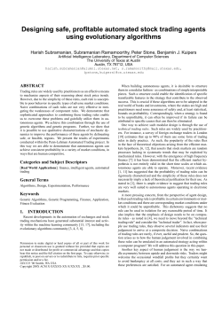 Designing safe, profitable automated stock trading agents using