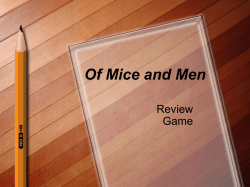 Of Mice and Men