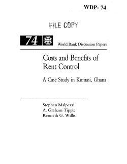 Costs and Benefits of Rent Control