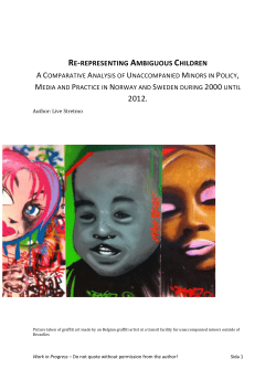 Chapter 1. Unaccompanied and asylum seeking children in Sweden
