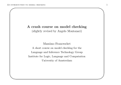 A crash course on model checking: CTL model checking