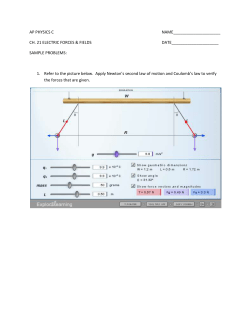 Ch. 21 Sample Problems