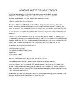 HOME FOR SALE TO THE HIGHEST BIDDER SELLER: Okanogan