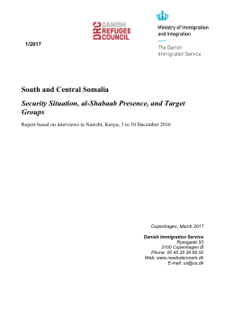 South and Central Somalia - Security Situation, al
