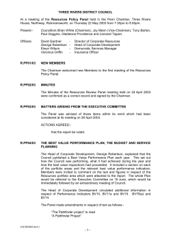 Minutes: Resources PP 22.05.03 - Three Rivers District Council