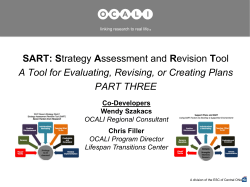 SART: Strategy Assessment - Ohio Center for Autism and Low