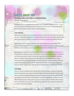 passing and catching a lacrosse ball