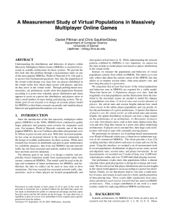 A Measurement Study of Virtual Populations in Massively