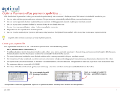 Optimal Payments offers payment capabilities …