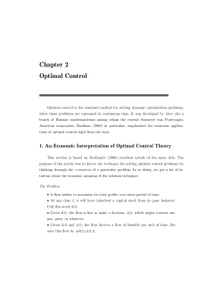 Chapter 2 Optimal Control