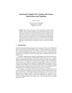 Sound and Complete Flow Typing with Unions, Intersections and