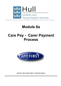 CareFirst - children`s services procedures