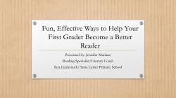 First Grade Reading Strategies