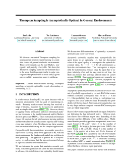 Thompson sampling is asymptotically optimal in general environments