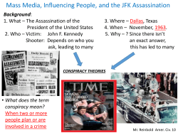 The Kennedy Assassination &ndash;What Happened