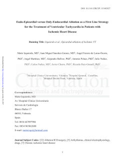 Endo-Epicardial versus Only-Endocardial Ablation as a First Line